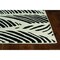 Homeroots 23 x 45 in. Black or White Polypropylene Rug 375008 - alternate 1